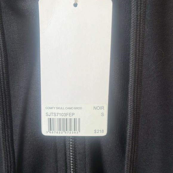 Zadig Voltaire Clipper Skull Fool Pullover Hood Sweatshirt Black New With Tags S - Picture 5 of 5